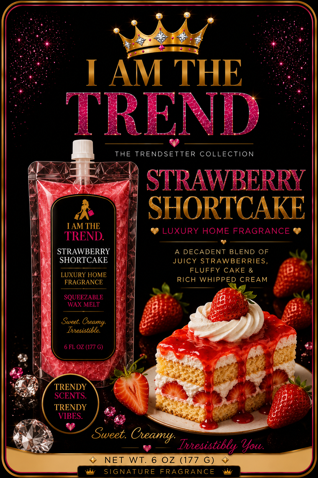 π Strawberry Shortcake Luxury Squeezable wax
