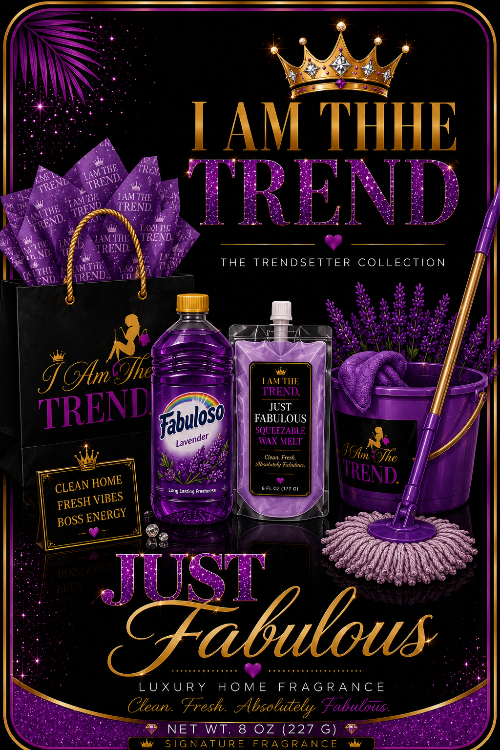 π (Fabuloso inspired) Just Fabulous Luxury SqueezableWax Melt