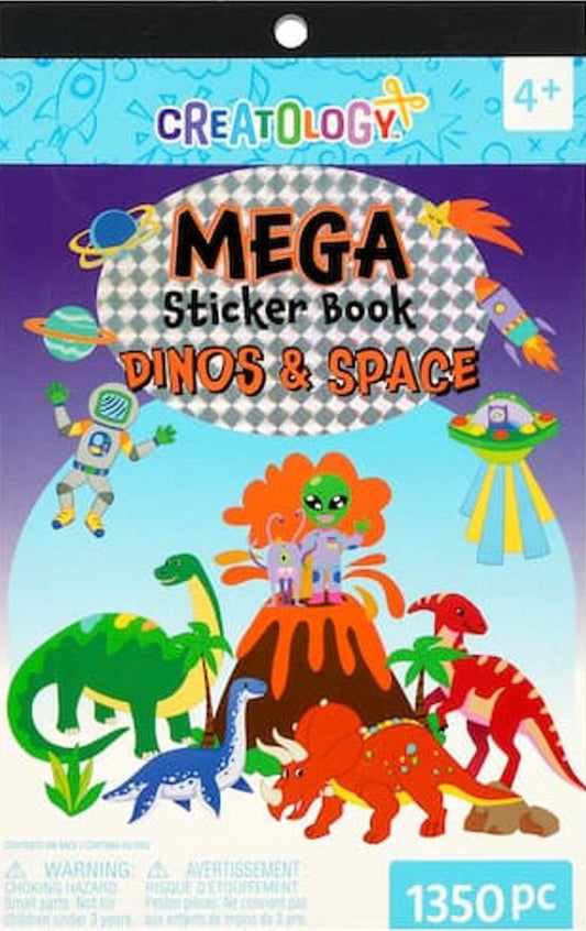 Creatology Mega Sticker Book Dino’s and Space